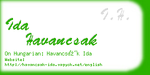 ida havancsak business card